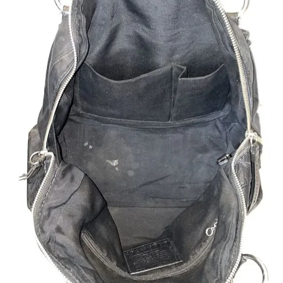 Coach Courtney Leather Dome Satchel Bag - Picture 15 of 16